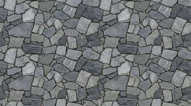 Rustic gray stone wall texture for architectural backdrops and design elements