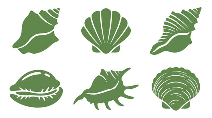 Seashell collection icons © Lexxa