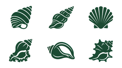 Seashell collection icons © Lexxa