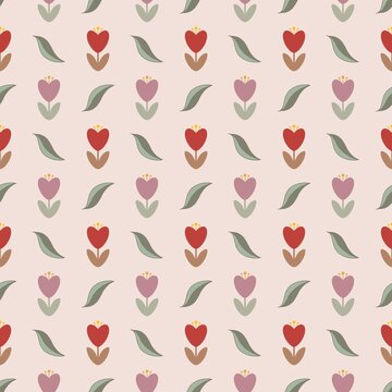 Scandinavian Tulip Pattern