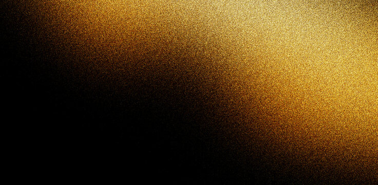 Abstract gold gradient background, brown grainy texture dark poster, backdrop banner wallpaper design for website