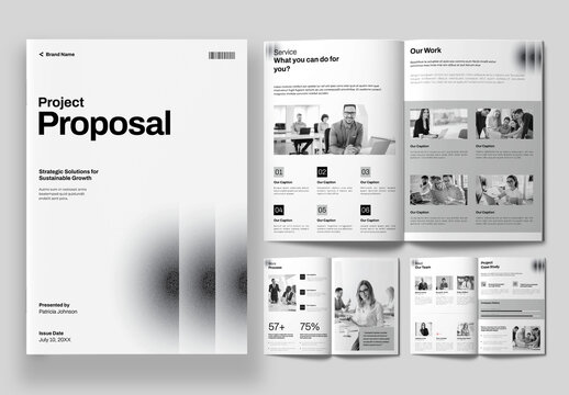 Minimal Project Proposal Brochure Template