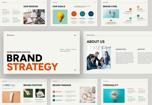 Modern and Clean Brand Strategy Presentation Layout