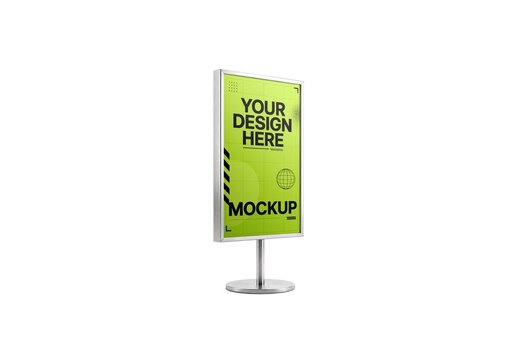 Poster Stand Studio Mockup