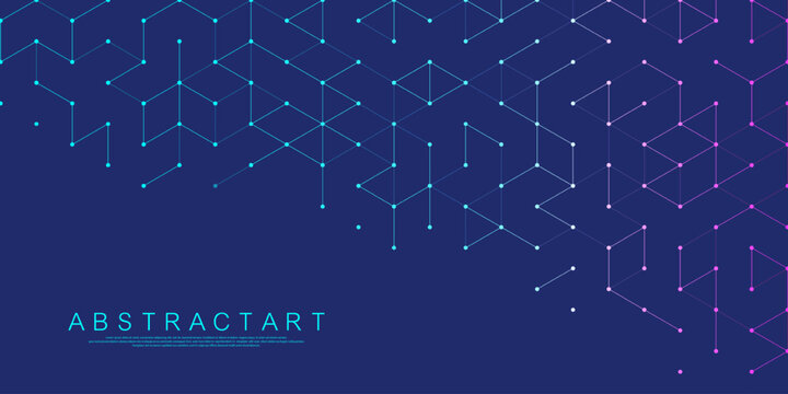 Health care and medical pattern innovation concept science background design. Abstract geometric hexagons shape medicine and science background, vector illustration