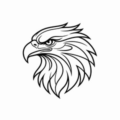 Fototapeta premium eagle head vector