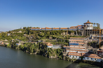 Fototapeta premium Porto Douro River Marina and Historic Riverside Cityscape, Portugal