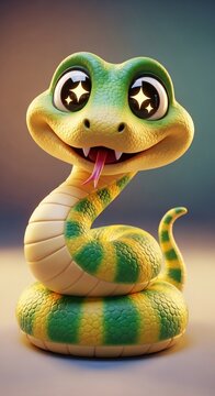 キラキラ瞳の愛されヘビ