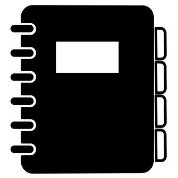 black folder with document icon