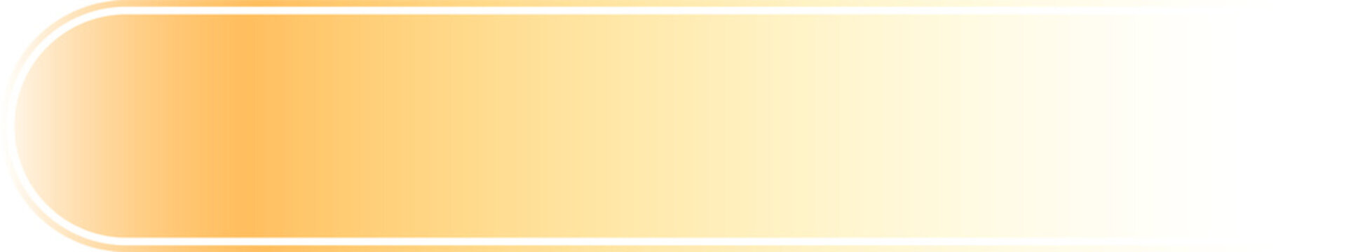 Golden rounded rectangle shape with gradient on transparent background