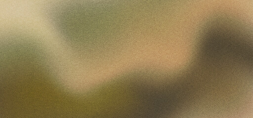 Fototapeta premium Grainy gradient background with earthy tones, abstract blurred texture in olive green and beige, soft lo-fi aesthetic for retro web design projects