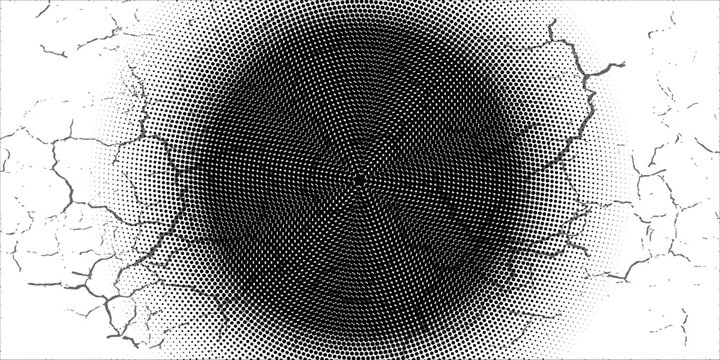 a black and white vector of a cracked wall with round circle finger print effect, crack texture tiles concrete textures desktop wallpaper, texture marble texture wall texture backdrop