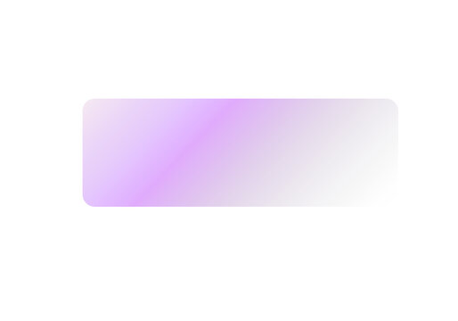 Purple gradient rectangle shape ideal for designs on transparent background