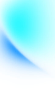 Abstract teal and dark blue gradient soft lighting on transparent background