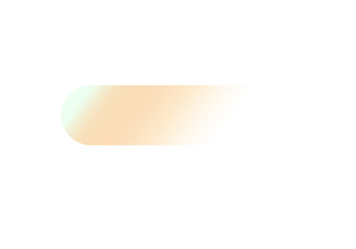 Gradient rectangle with rounded edges on transparent background