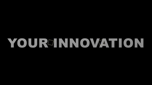 Your innovation minimalist motion title sequence with geometric shapes animation 4k