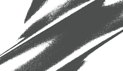Abstract textured brush strokes in dark gray on a white background with graphic design elements © MMM