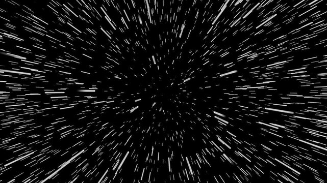 Realistic night sky filled with dense field of shining flickering stars and distant galaxies.
Space background star zoom Hyperspace jump through the stars to a distant space.4K traveling through.