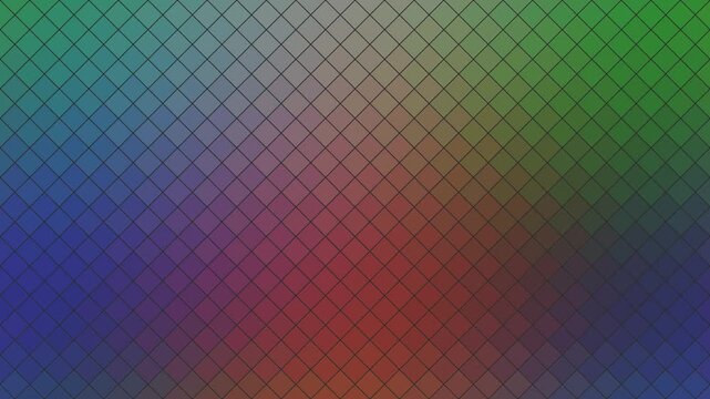 Animation displaying a dense diagonal grid of square mosaic tiles
