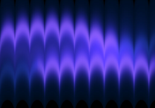 Purple and blue glowing waves abstract background