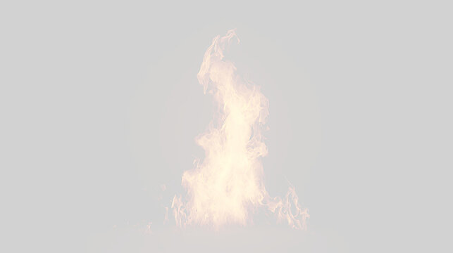 Fire flame on a transparent background for design or animation purposes