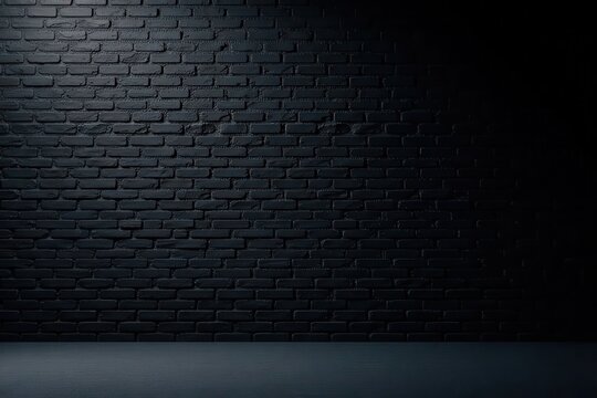 Dark Brick Wall Background A Moody and Mysterious Setting for Design Projects