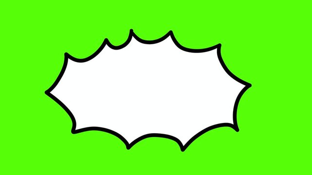Comic Speech Bubble Outline Icon