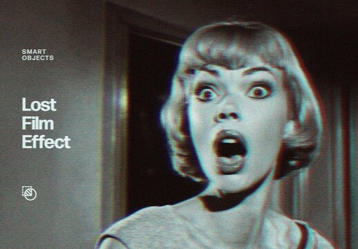 Lost Film Photo Effect For Poster And Social Media Design