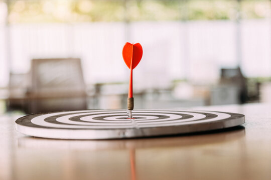Bullseye is a target of business , The concept of starting a new business that goes better , Target marketing and business success.