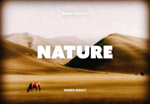 Nature Photo Effect For Poster And Social Media Design