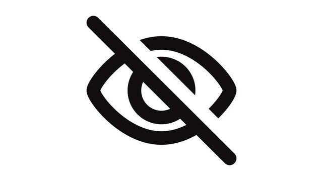 eye icon close animation
