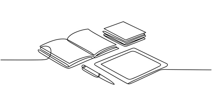 Training Material Kit Continuous One Line Drawing with Workbook Pen Tablet and Blank Flashcards