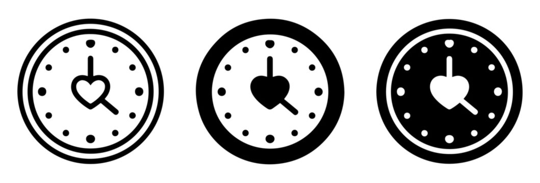 life expectancy heart icon vector