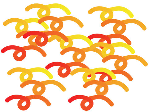 adobe stokAbstract warm color swirl pattern background with orange yellow red curves