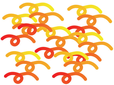 adobe stokAbstract warm color swirl pattern background with orange yellow red curves