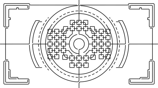 Camera Viewfinder Autofocus Target Overlay.