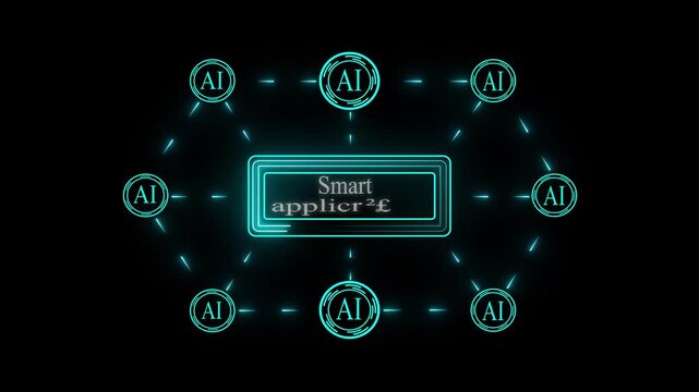 Businessman interacting with ai agents interface on digital screen with connections shown models, Headlines Fast Scree international communication network concept 4k video.