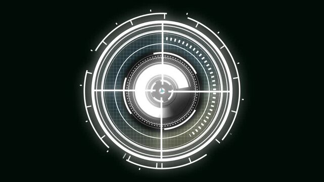 Hologram interface visual display.. Radar circular control dashboard.