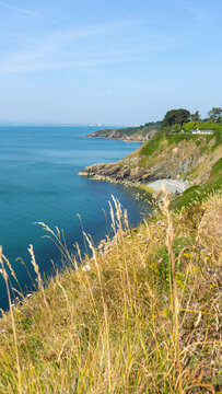 Elevated View Across a Sheltered Coastal Cove
