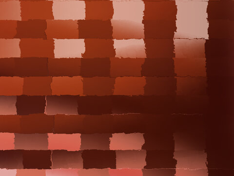 Abstract geometric background with torn paper effect in shades of brown and red