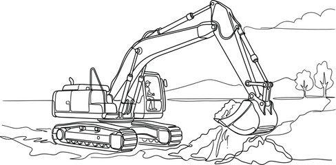 excavator and shovel © Online