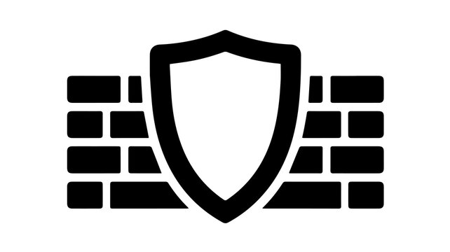A strong shield icon with a brick wall background symbolizes security, protection, and safeguarding against digital threats and cybercrime.