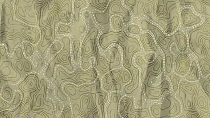 Abstract topographic map texture background with dotted line camouflage pattern © MdAsif