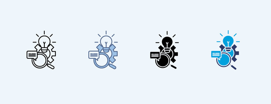 Message Clarity Multiple Icon Set Illustration Vector