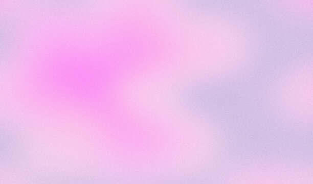 Abstract bright dreamcore pastel gradient background with blurry pink clouds soft lavender accents and retro grainy noise texture