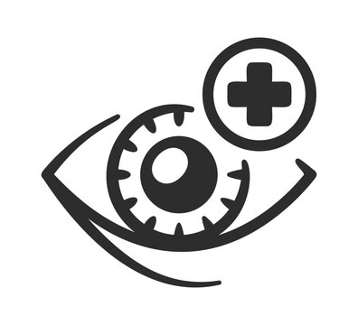Eye Care Medical Symbol Line Art