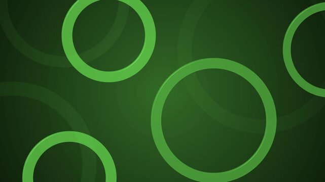 Abstract background with overlapping light circles and rings, simple modern geometric pattern with soft shadows animation