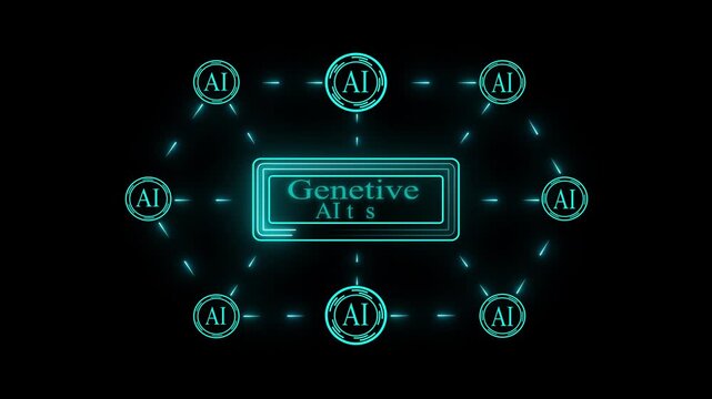Businessman interacting with ai agents interface on digital screen with connections shown AI models 4k video.