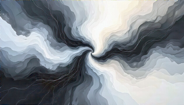 Black and white swirling background