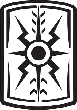 Ancient Roman Legionary Shield Vector Icon